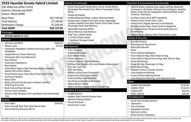 Certified 2025 Hyundai Sonata Limited image 26