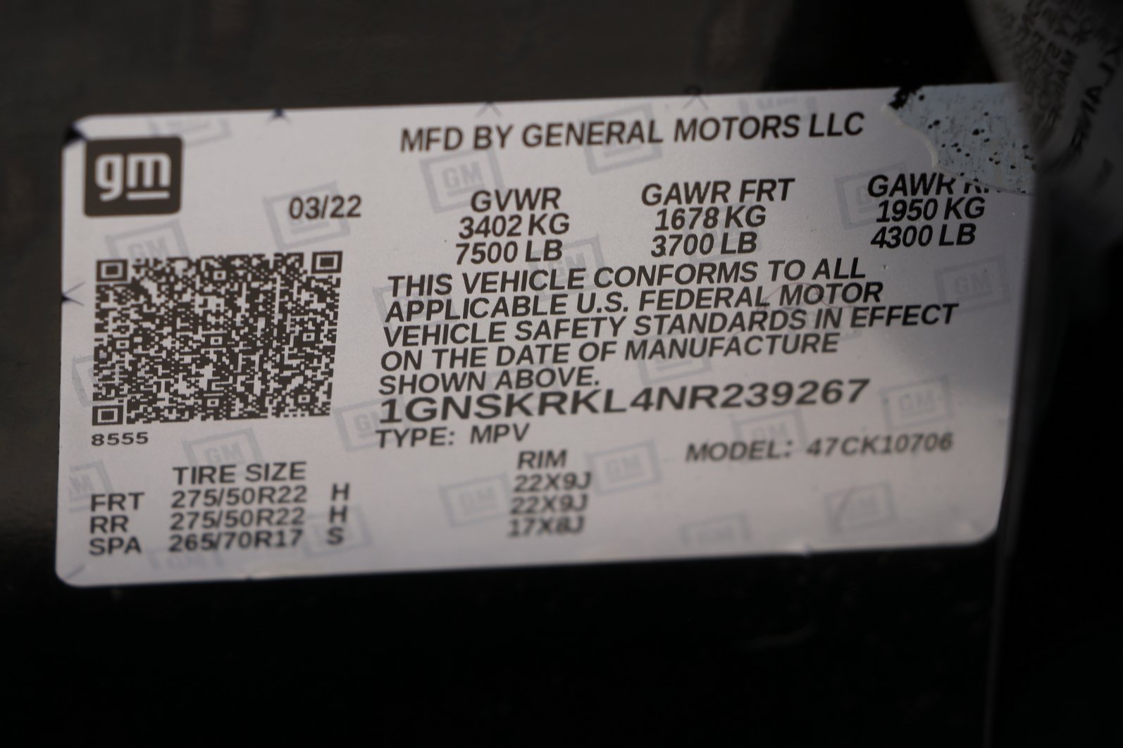 Used 2022 Chevrolet Tahoe RST w/ Sport Performance Package AWD/4WD image 38