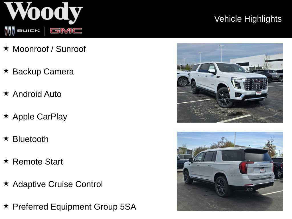 New 2026 GMC Yukon XL Denali w/ Sun & Power Step Package AWD/4WD image 3