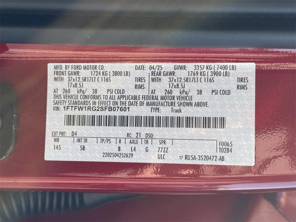 Certified 2025 Ford F150 Raptor image 27