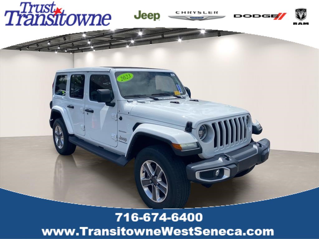 Used 2023 Jeep Wrangler Unlimited Sahara w/ LED Lighting Group AWD/4WD image 1
