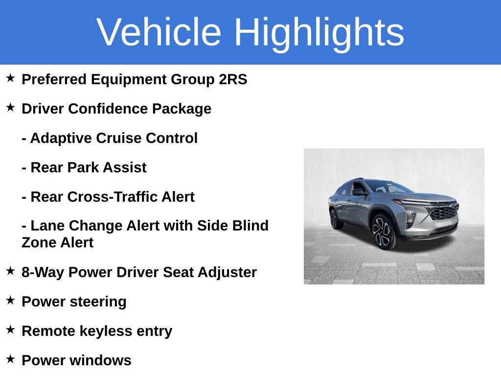 Certified 2025 Chevrolet Trax RS w/ Driver Confidence Package FWD image 4