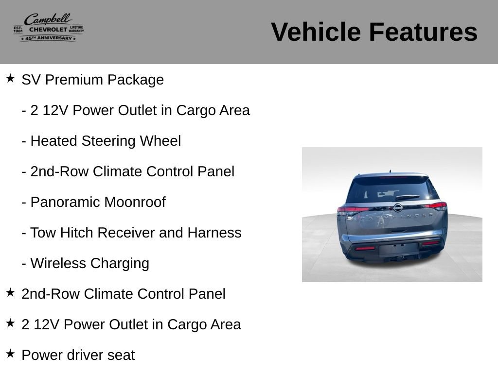 Used 2026 Nissan Pathfinder SV w/ SV Premium Package FWD image 5