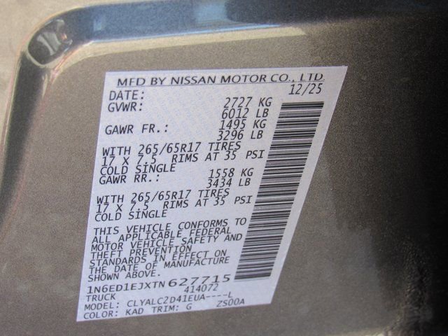 New 2026 Nissan Frontier SV w/ SV Convenience Package image 14