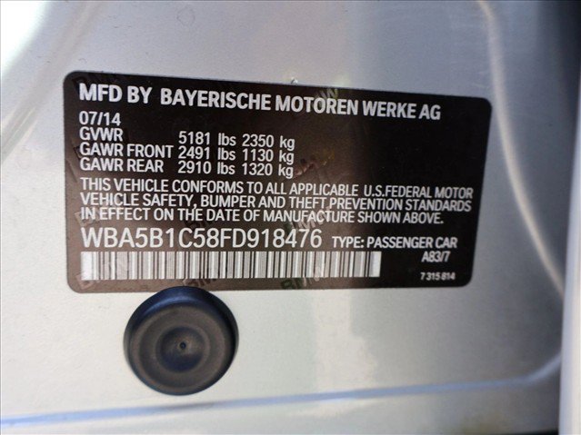 Used 2015 BMW 535i Sedan RWD image 29