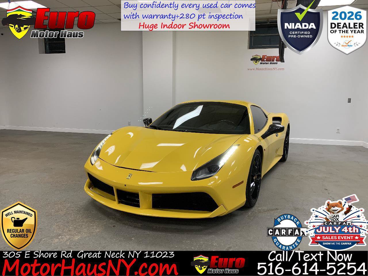 Used 2017 Ferrari 488 Spider RWD image 1