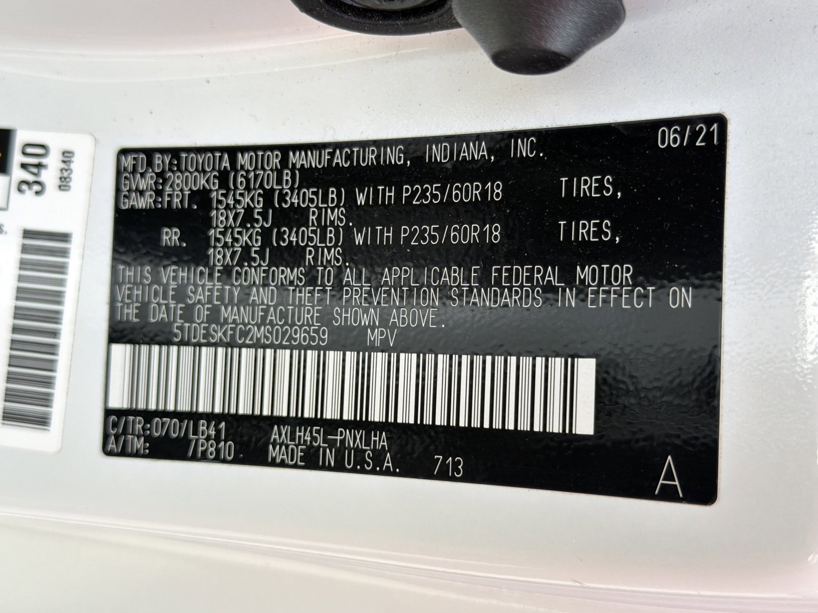 Used 2021 Toyota Sienna Platinum AWD/4WD image 29