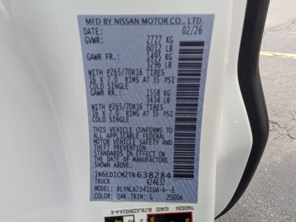 New 2026 Nissan Frontier S image 25