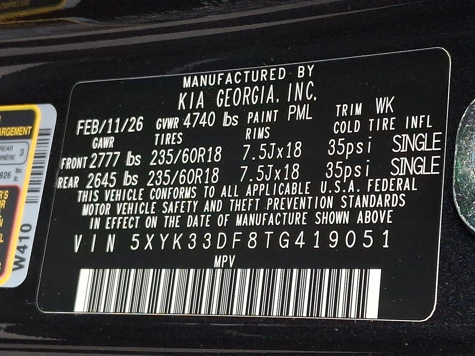 New 2026 Kia Sportage EX w/ EX Panorama Roof Package FWD image 19