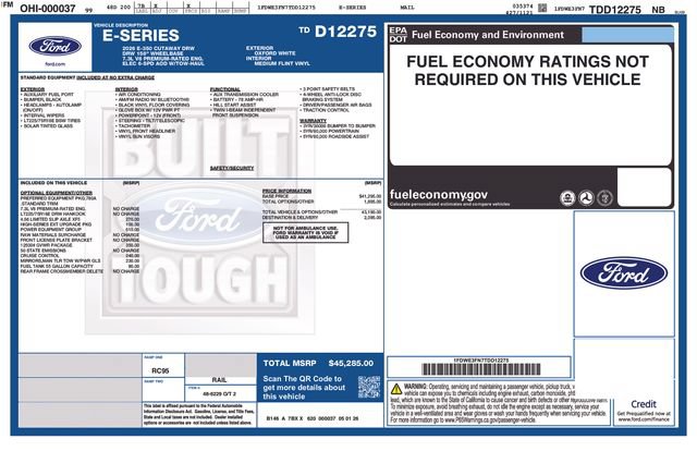 New 2026 Ford E-350 and Econoline 350 Super Duty w/ Power Equipment Group RWD image 26