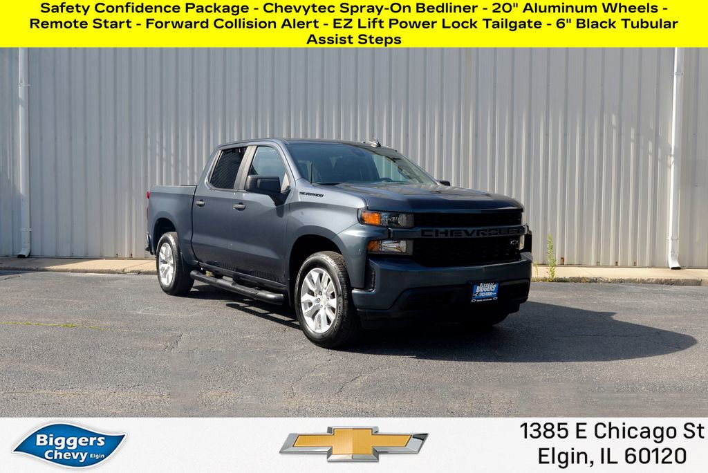 Used 2021 Chevrolet Silverado 1500 Custom w/ LPO, Dark Essentials Package