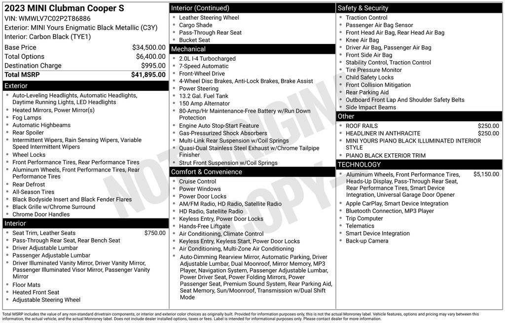 Used 2023 MINI Cooper Clubman S image 37