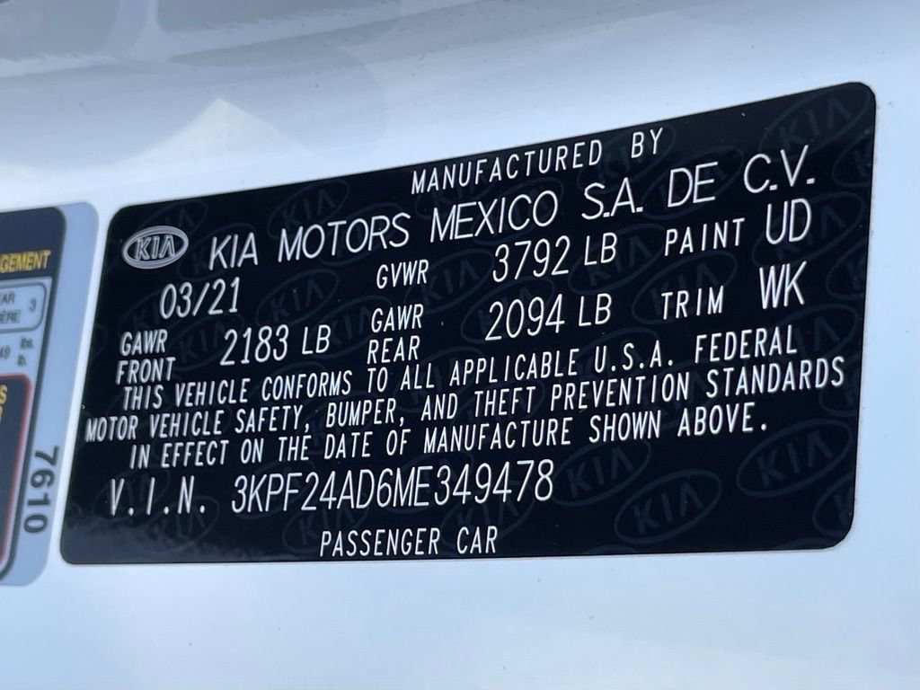 Used 2021 Kia Forte LXS FWD image 33