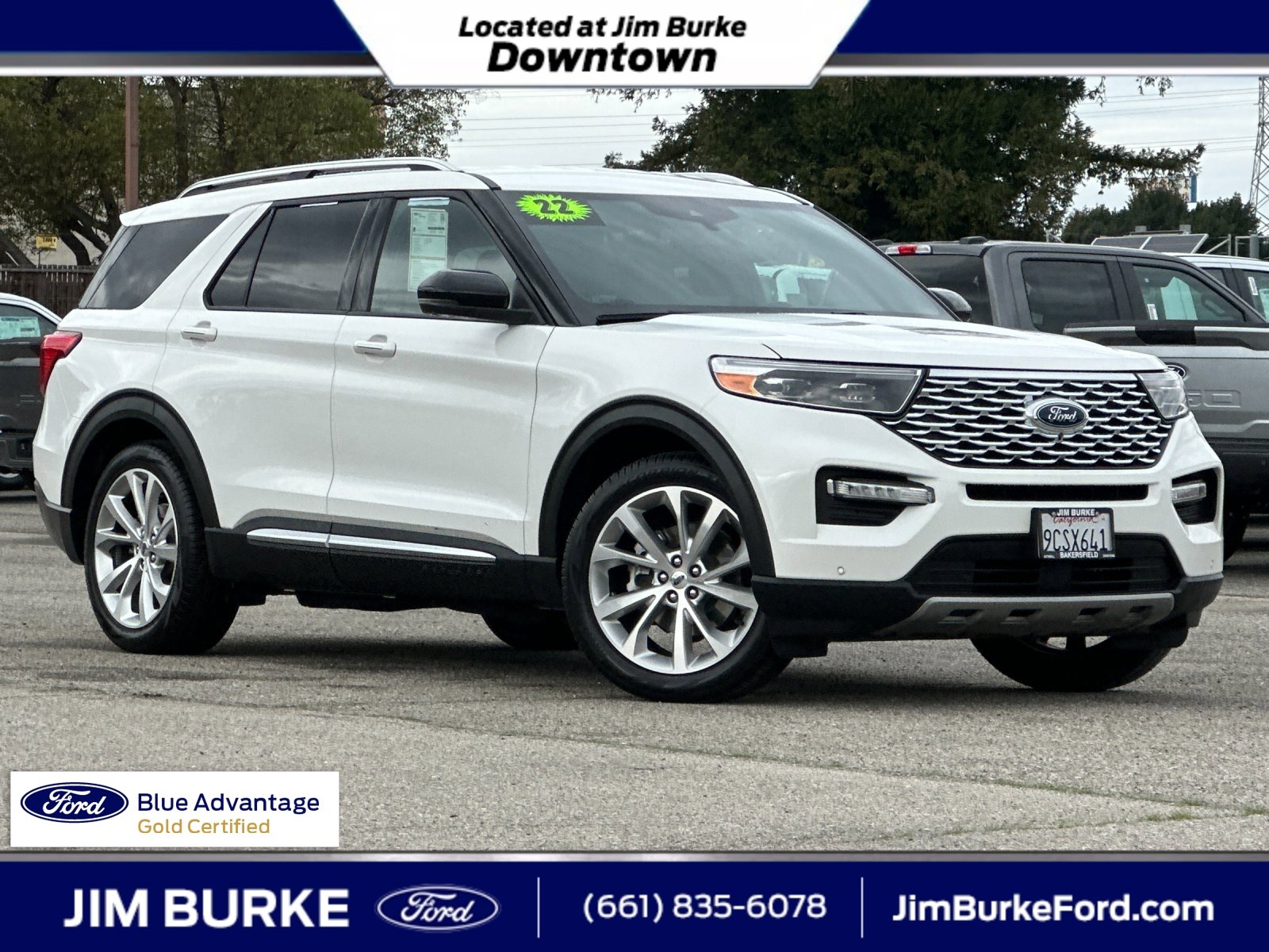 Certified 2022 Ford Explorer Platinum w/ Equipment Group 601A