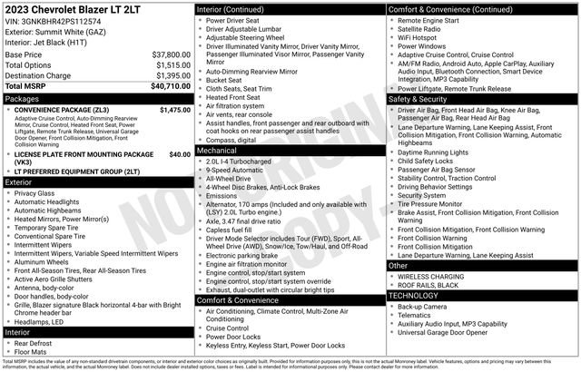 Used 2023 Chevrolet Blazer LT w/ Convenience Package image 5