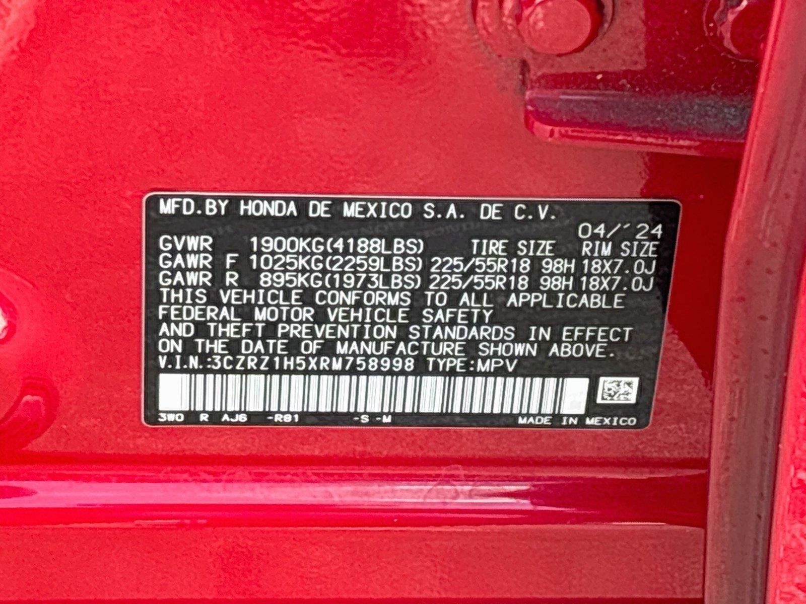 Certified 2024 Honda HR-V Sport image 34