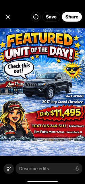 Used 2017 Jeep Grand Cherokee Limited w/ Luxury Group II AWD/4WD image 8