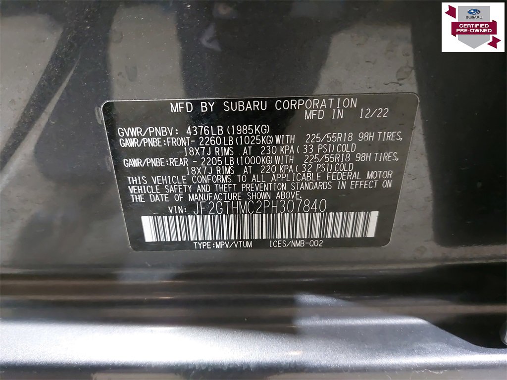 Certified 2023 Subaru Crosstrek 2.5i Limited w/ Moonroof Package image 34