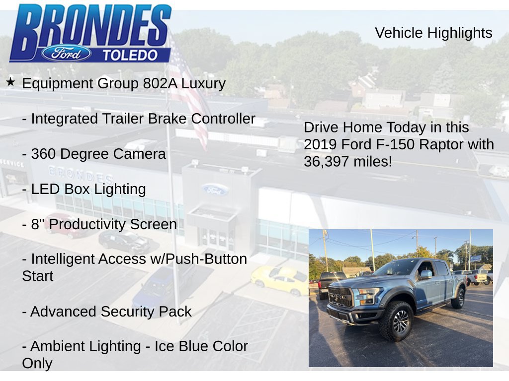 Used 2019 Ford F150 Raptor w/ Equipment Group 802A Luxury AWD/4WD image 17