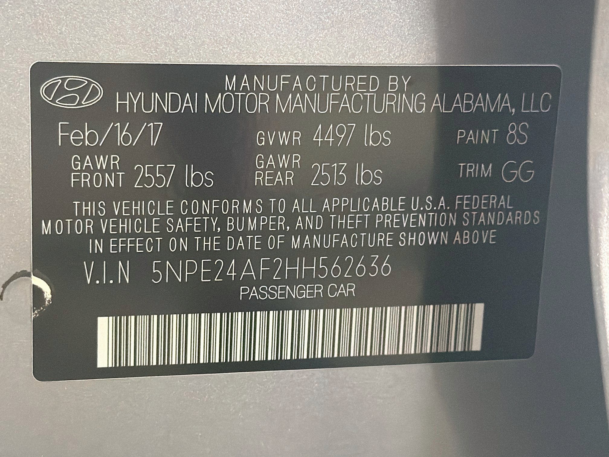 Used 2017 Hyundai Sonata SE w/ Cargo Package FWD image 12