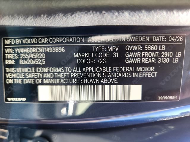 New 2026 Volvo XC60 T8 Plus w/ Climate Package AWD/4WD image 25
