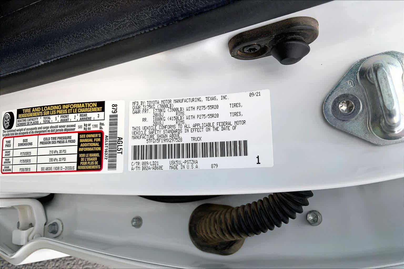 Used 2021 Toyota Tundra 1794 Edition RWD image 37