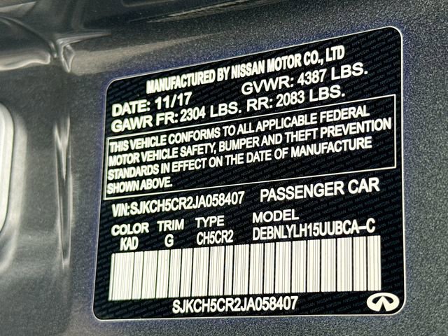 Used 2018 INFINITI QX30 Premium w/ Navigation Package AWD/4WD image 27