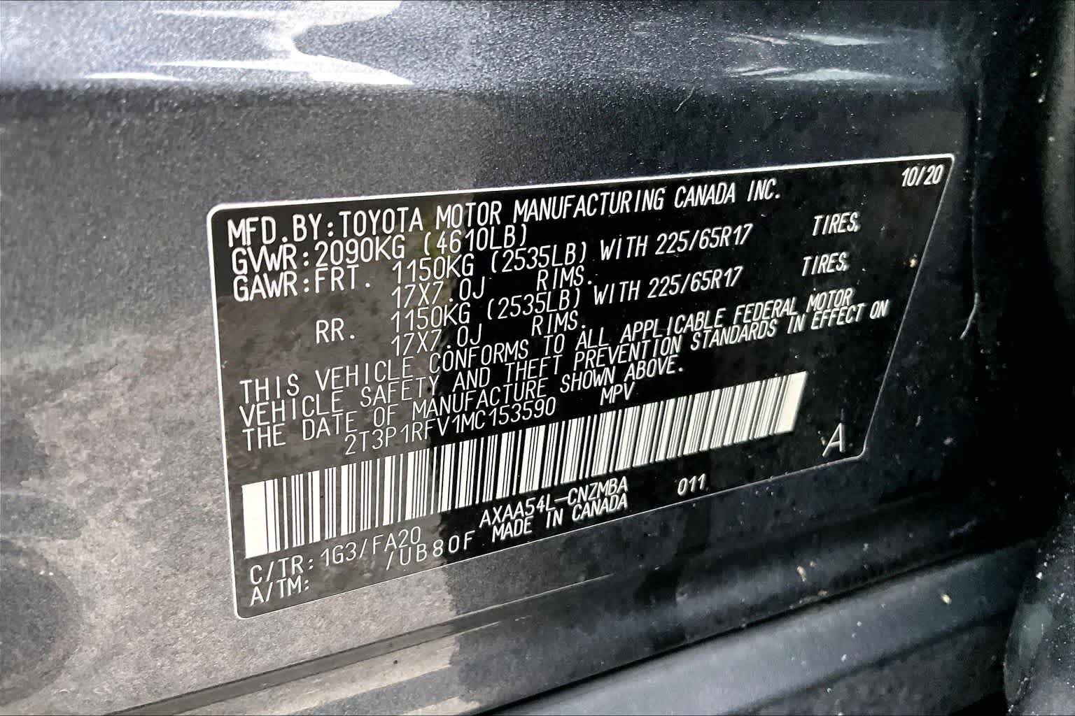 Certified 2021 Toyota RAV4 XLE w/ Convenience Package AWD/4WD image 34