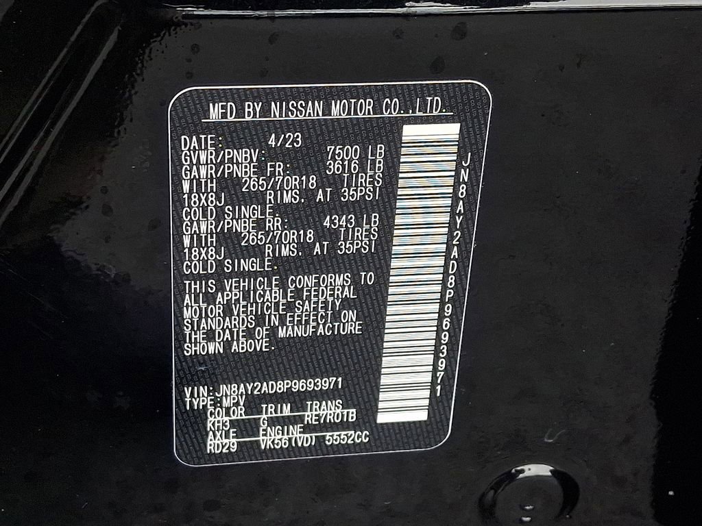 Certified 2023 Nissan Armada SV w/ Cargo Package image 26