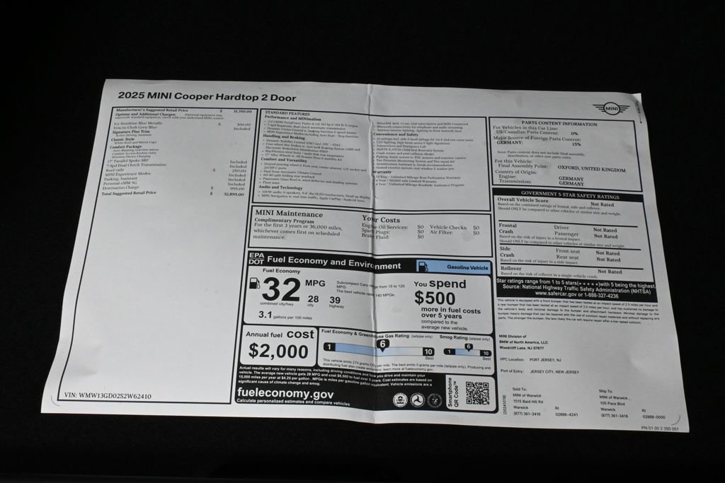 Used 2025 MINI Cooper 2-Door Hardtop image 35