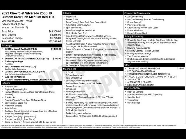 Used 2022 Chevrolet Silverado 2500 Custom w/ Custom Value Package image 9