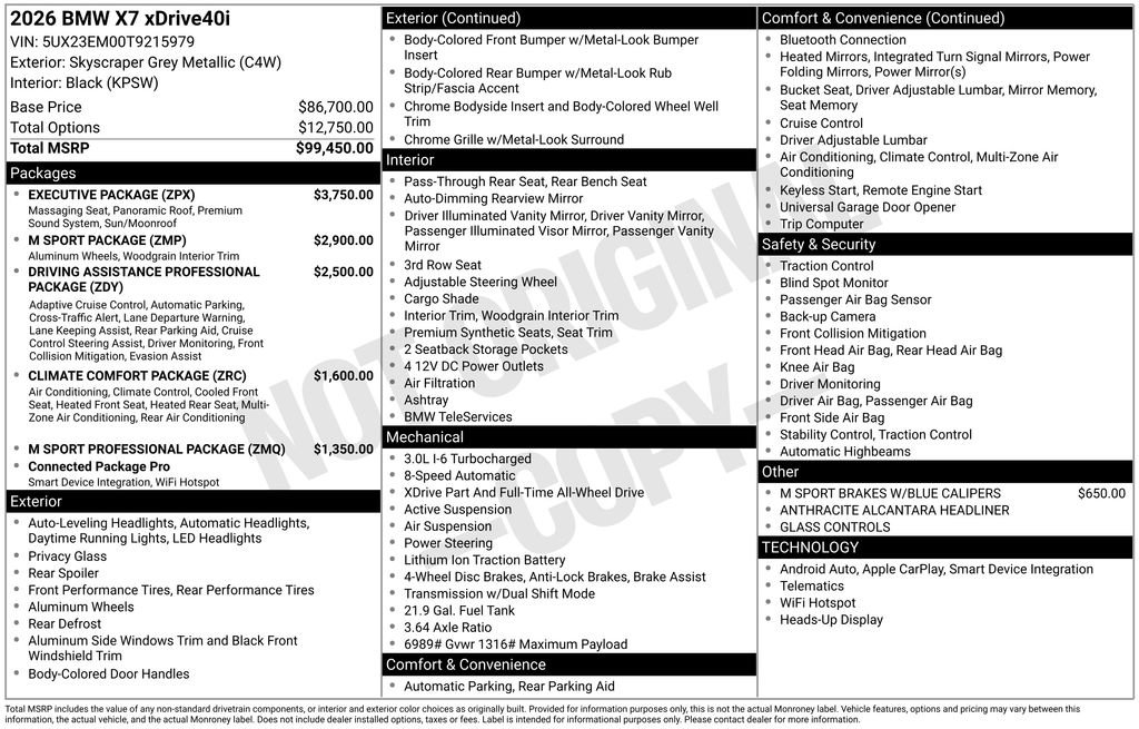 New 2026 BMW X7 xDrive40i w/ Executive Package video 2