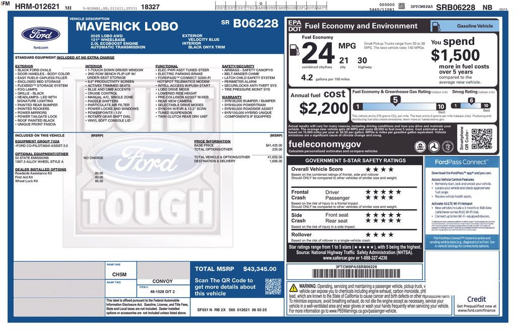 New 2025 Ford Maverick Lobo AWD/4WD image 35