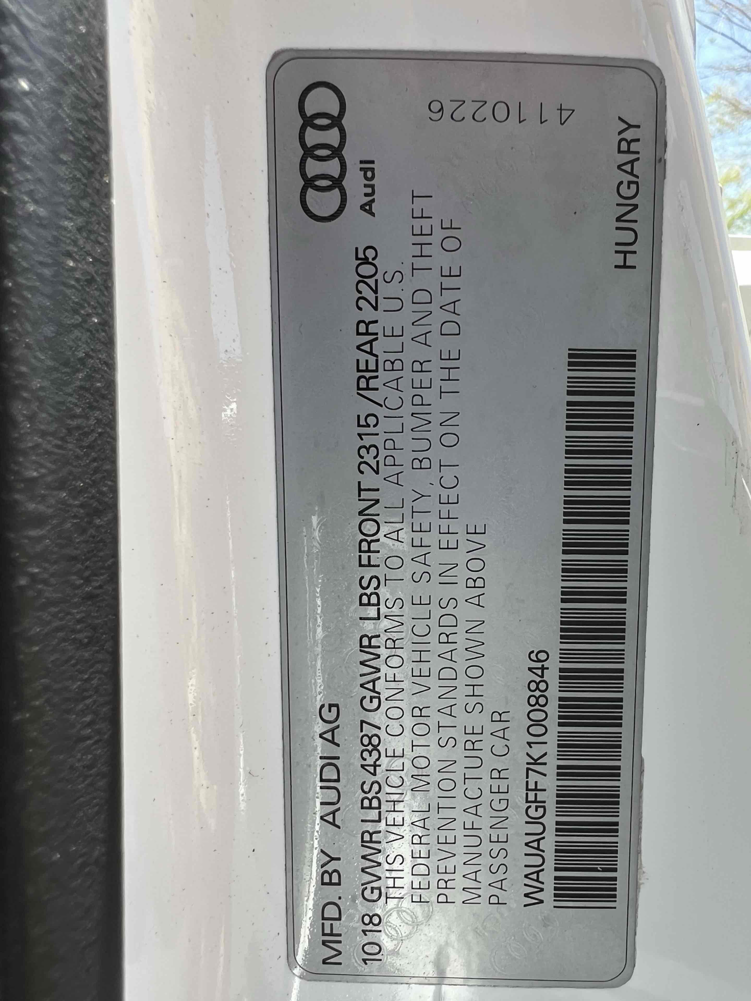 Used 2019 Audi A3 2.0T Premium w/ Convenience Package FWD image 9