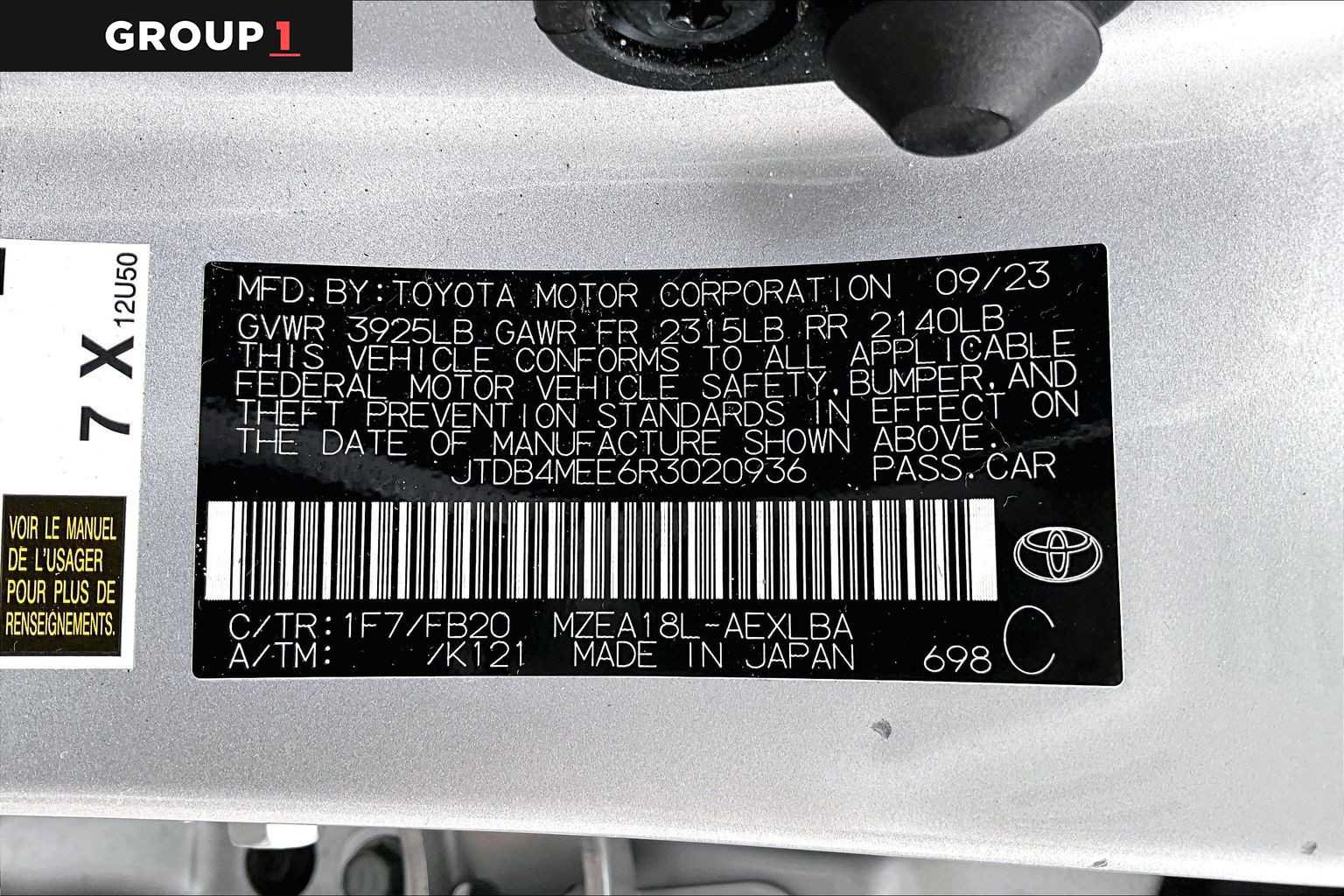 Certified 2024 Toyota Corolla LE FWD image 36
