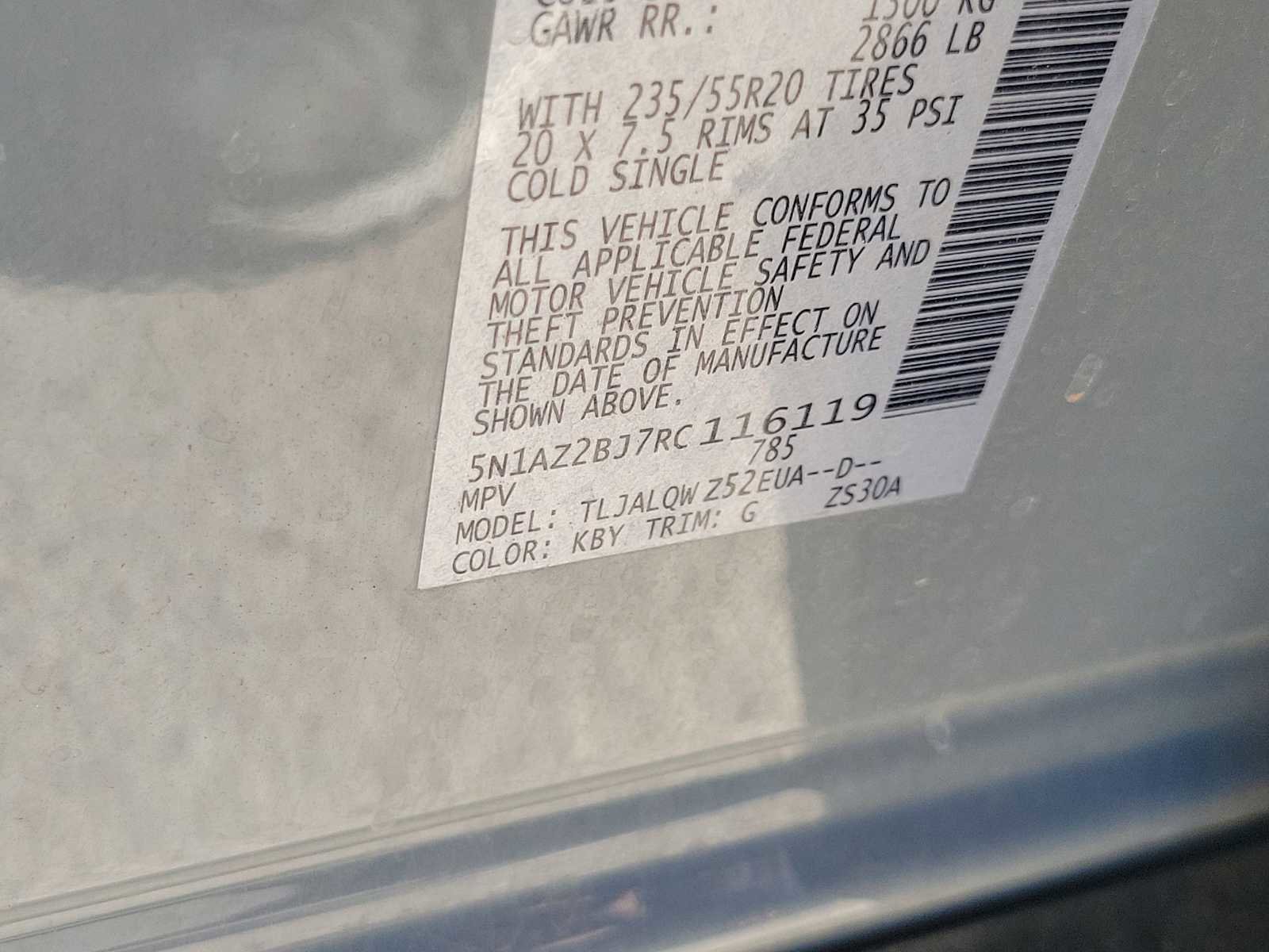 Used 2024 Nissan Murano SV w/ SV Midnight Edition Package image 21