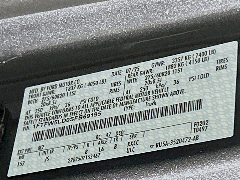 New 2025 Ford F150 Lariat w/ Equipment Group 502A High image 33