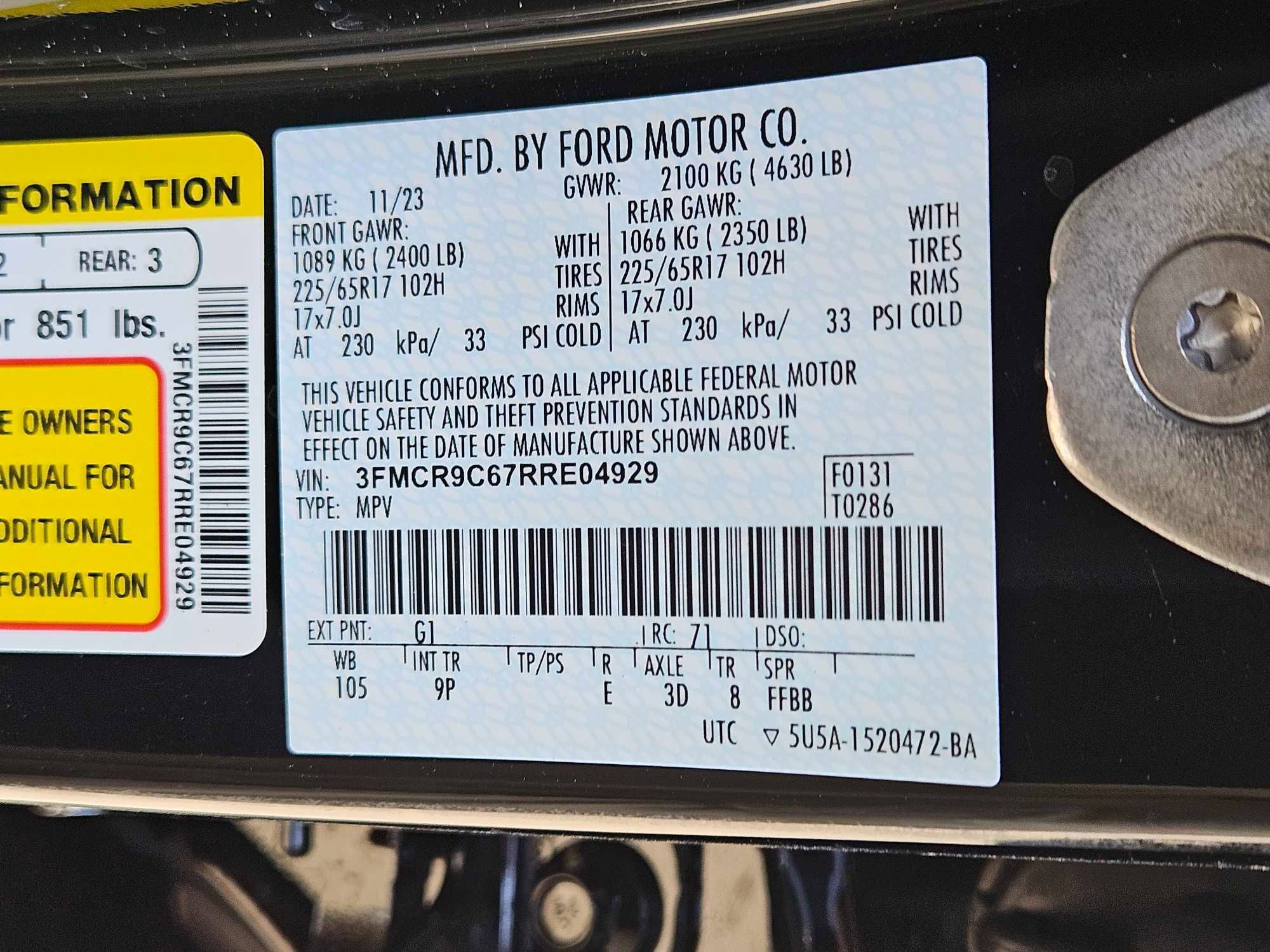 New 2024 Ford Bronco Sport Outer Banks image 16