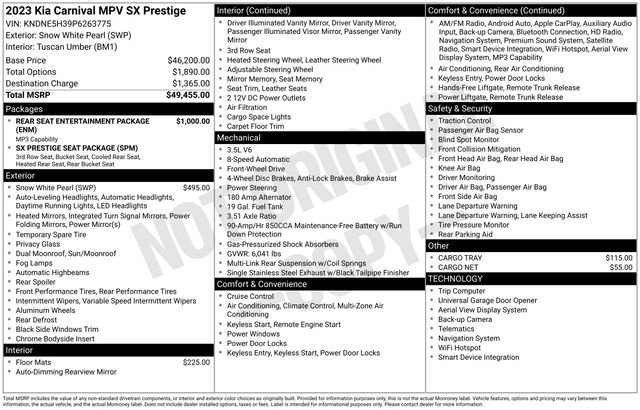 Used 2023 Kia Carnival SX Prestige FWD image 14
