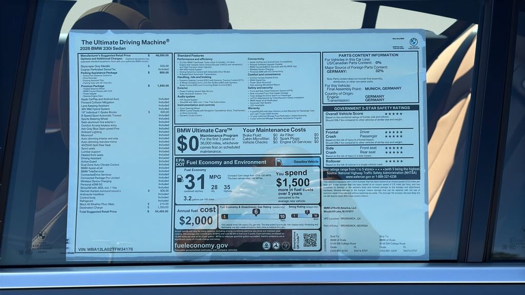 New 2026 BMW 330i 330i w/ Premium Package image 26