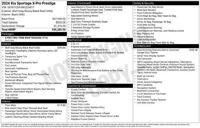 Certified 2024 Kia Sportage X-Pro Prestige AWD/4WD image 16