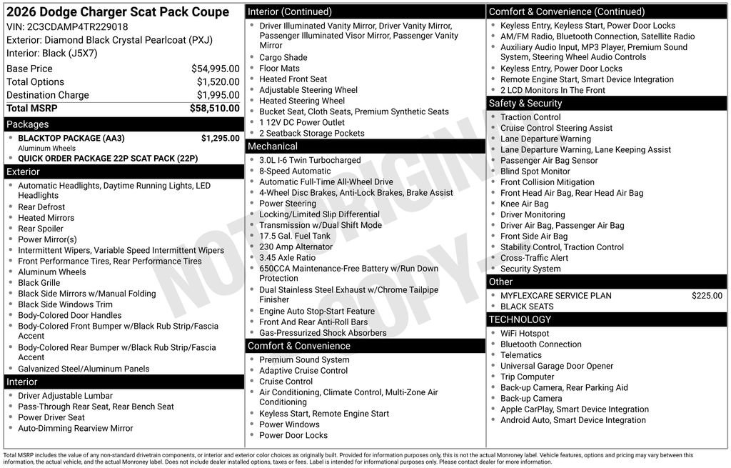 New 2026 Dodge Charger Scat Pack w/ Blacktop Package AWD/4WD image 15