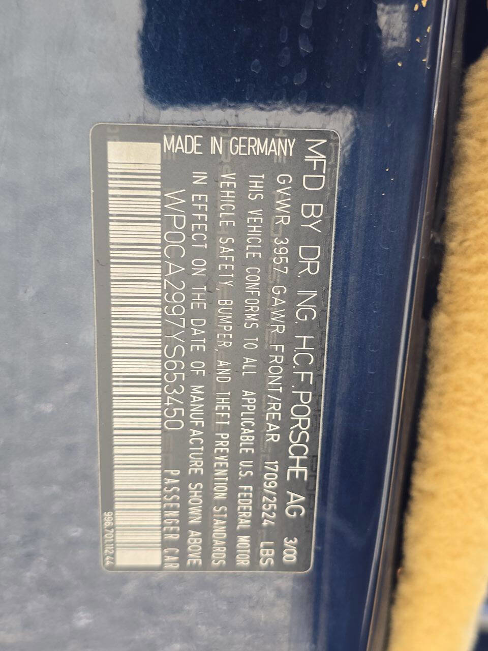 Used 2000 Porsche 911 Carrera image 30