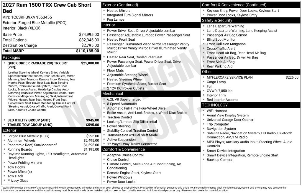 New 2027 RAM 1500 4x4 Crew Cab image 3