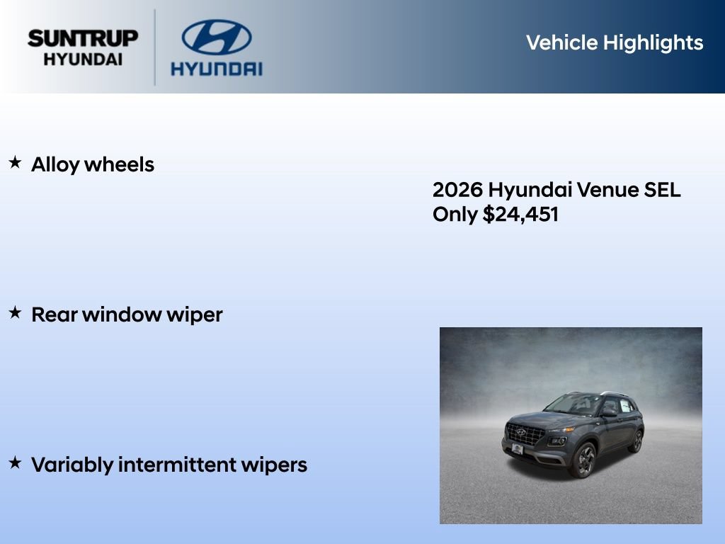 New 2026 Hyundai Venue SEL FWD image 15