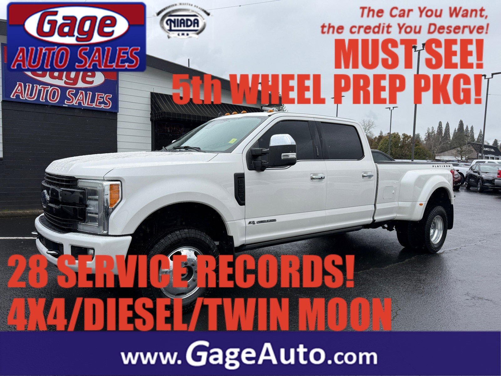 Used 2019 Ford F350 Platinum w/ Platinum Ultimate Package image 3