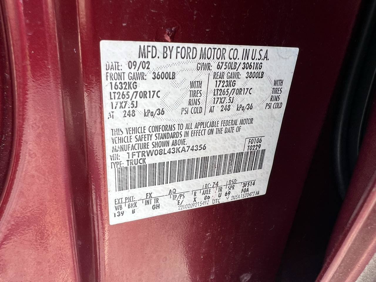 Used 2003 Ford F150 Lariat AWD/4WD image 18
