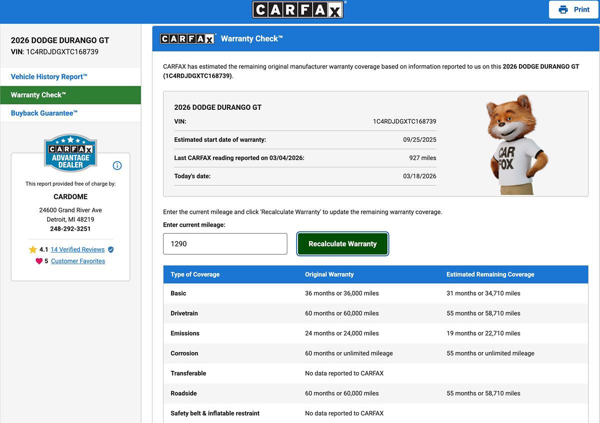 Used 2026 Dodge Durango GT image 49