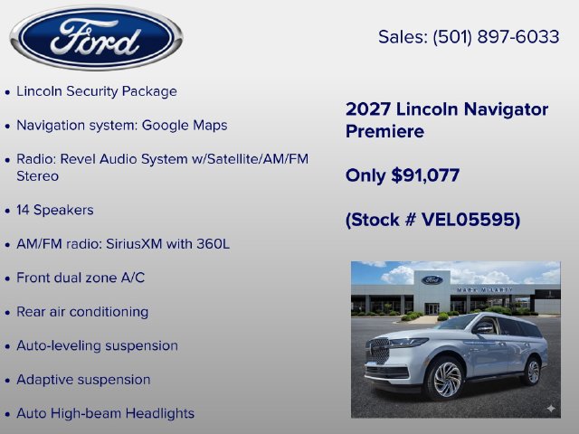 New 2027 Lincoln Navigator Premiere AWD/4WD image 12