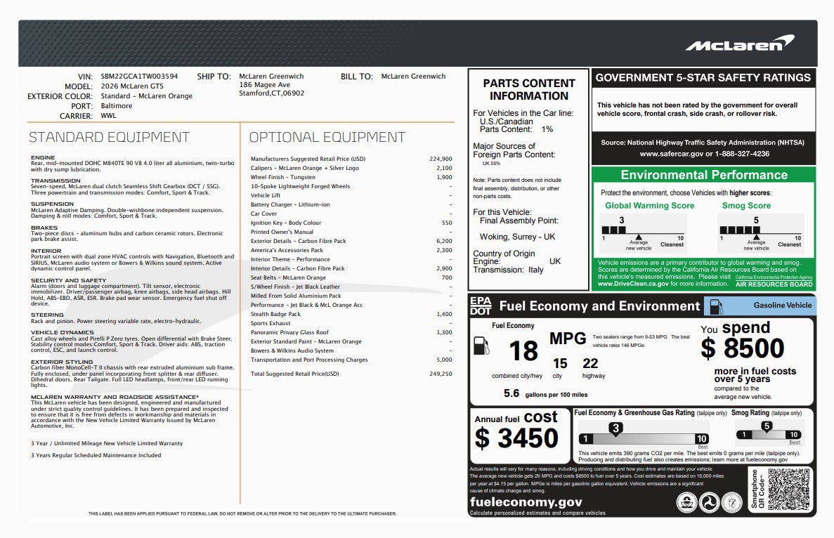 New 2026 McLaren GTS image 38